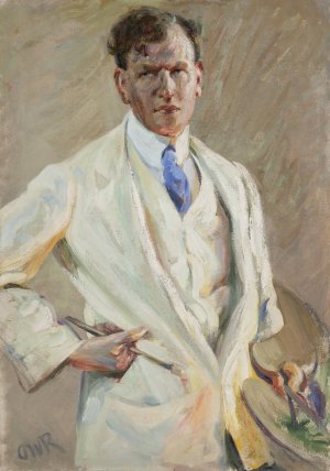 Portrait of the Painter Jakob Nussbaum by Ottilie Wilhelmine Roederstein Oil Painting