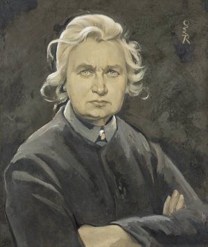 Self-Portrait with Folded Arms by Ottilie Wilhelmine Roederstein Oil Painting