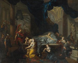 Death Of Cleopatra by Ottmar Elliger The Younger Oil Painting