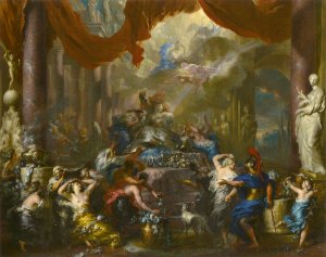The Death of the Dido by Ottmar Elliger The Younger Oil Painting