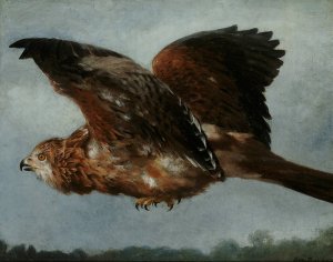 Musvage I Flugt by Otto Bache Oil Painting