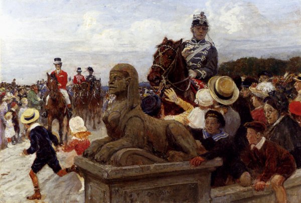 Main Product Photo of The King is Coming Painting by Otto Bache
