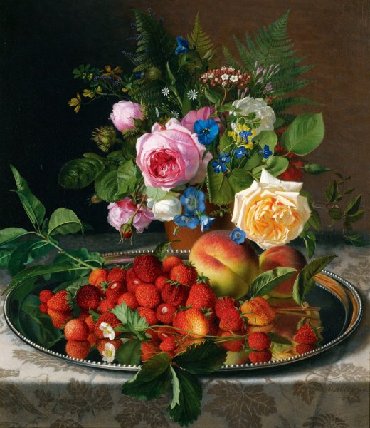 Nature's Rewards by Otto Didrik Ottesen - Hand-Painted Oil Painting Reproduction