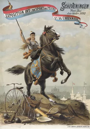Exposition Int de Sport de Peche et de Chevaux by Otto Eerelman Oil Painting