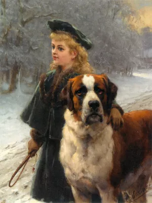 Im Schnee by Otto Eerelman Oil Painting