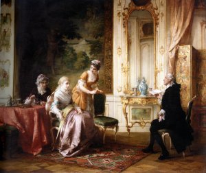 Das Rezitativ by Otto Erdmann Oil Painting