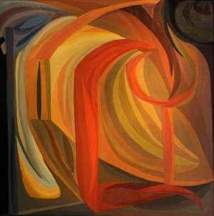 Composition by Otto Freundlich Oil Painting