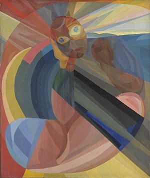 Die Mutter by Otto Freundlich Oil Painting