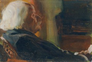 Der Komponist Karl Goldmark by Otto Friedrich Oil Painting