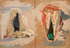 Draperiestudien aus Tunis by Otto Friedrich Oil Painting