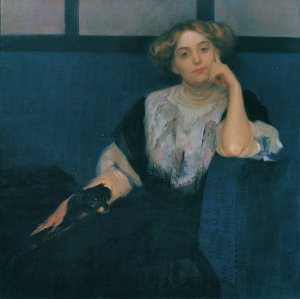 Elsa Galafres by Otto Friedrich Oil Painting