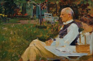 Heinrich Triesch und seine Frau by Otto Friedrich Oil Painting