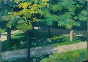 Kastanienallee by Otto Friedrich Oil Painting