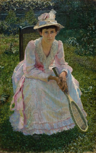Mary Holland Bacher  by Otto Henry Bacher - Hand-Painted Oil Painting Reproduction