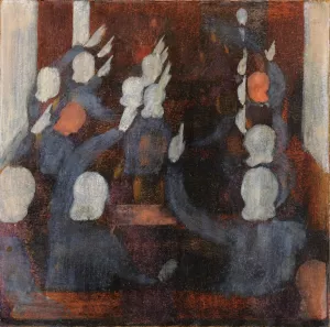 Handehochhaltende, Skizze by Otto Meyer-Amden Oil Painting