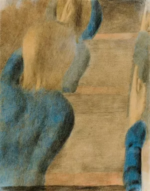 Handehochhaltende by Otto Meyer-Amden Oil Painting