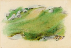 Landschaftsstudie Amden by Otto Meyer-Amden Oil Painting