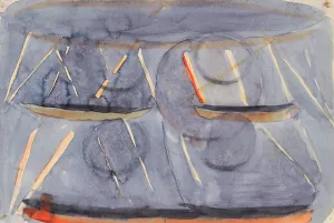 Studie zu 'Vorbereitung' by Otto Meyer-Amden Oil Painting