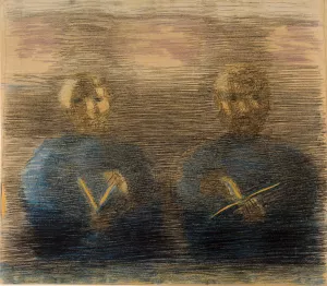 Teilstudie zu 'Vorbereitung' by Otto Meyer-Amden Oil Painting