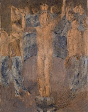 Undressing by Otto Meyer-Amden Oil Painting
