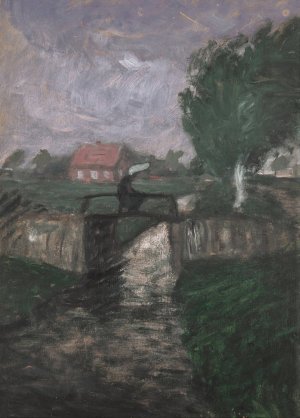 Gewittersturm by Otto Modersohn Oil Painting