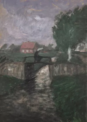 Gewittersturm by Otto Modersohn Oil Painting