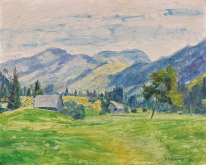 Lichter Sommertag im Allgau by Otto Modersohn Oil Painting