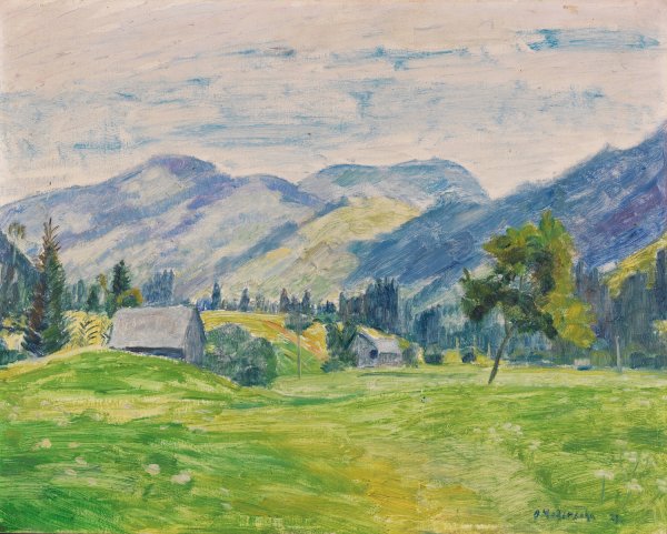 Main Product Photo of Lichter Sommertag im Allgau  Painting by Otto Modersohn