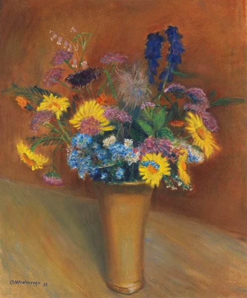 Main Product Photo of Sommerblumenstraus  Painting by Otto Modersohn