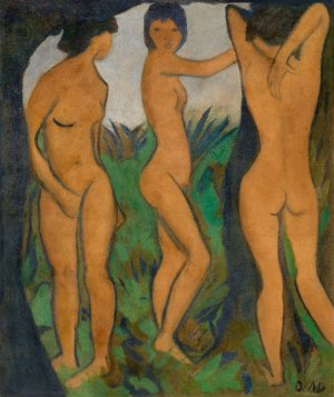 Drei Akte by Otto Mueller Oil Painting
