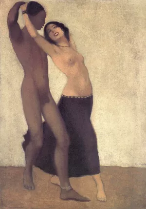 Neger und Taenzerin painting by Otto Mueller