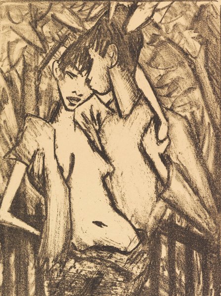 Main Product Photo of Zigeuner-Liebespaar 2  Painting by Otto Mueller