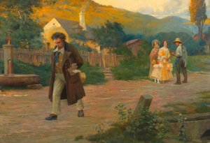 Der einsame Meister by Otto Nowak Oil Painting