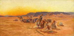 At Prayer by Otto Pilny Oil Painting