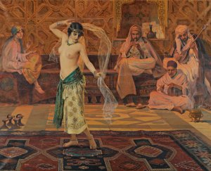 Dance of The Seven Veils by Otto Pilny Oil Painting