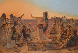 The Dancer by Otto Pilny Oil Painting