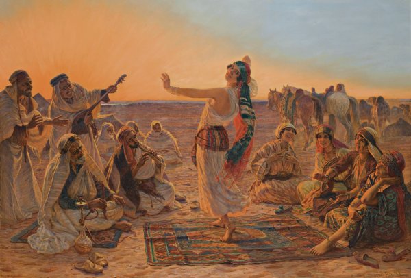 The Dancer by Otto Pilny - Hand-Painted Oil Painting Reproduction