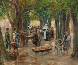 Die Klostersuppe by Otto Piltz Oil Painting