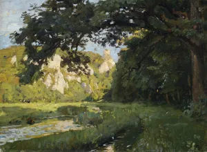 Sommerliche Landschaft, wohl bei Buttenhausen by Otto Reiniger Sommerliche Landschaft, wohl bei Buttenhausen Oil painting by Otto Reiniger