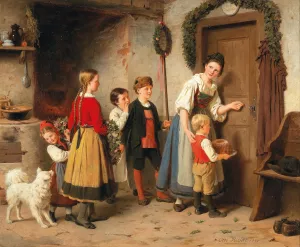 The Birthday Cake Oil painting by Otto Rethel
