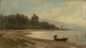 Landscape at Mjosa by Otto Sinding Oil Painting