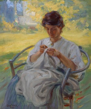 A Summer Morning by Otto Stark Oil Painting
