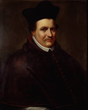 Jan Miraeus, Bishop of Antwerp by Otto Van Veen Oil Painting