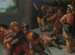 The Beheading of Claudius Paulus and the Capture of Julius Civilis by Otto Van Veen Oil Painting
