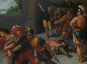 The Beheading of Claudius Paulus and the Capture of Julius Civilis by Otto Van Veen Oil Painting