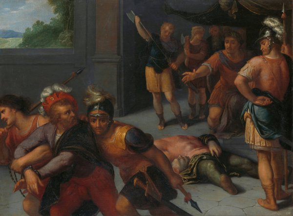 The Beheading of Claudius Paulus and the Capture of Julius Civilis  by Otto Van Veen - Hand-Painted Oil Painting Reproduction