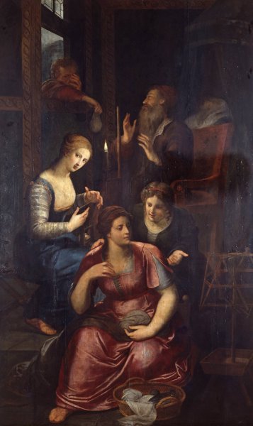 The Charity of Saint Nicholas of Myra by Otto Van Veen - Hand-Painted Oil Painting Reproduction
