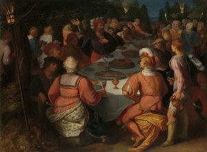 The Conspiracy of Julius Civilis and the Batavians in a Sacred Grove by Otto Van Veen Oil Painting