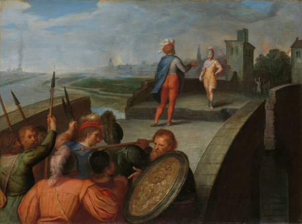 The Peace Negotiations between Julius Civilis and the Roman General Cerialis  by Otto Van Veen - Hand-Painted Oil Painting Reproduction