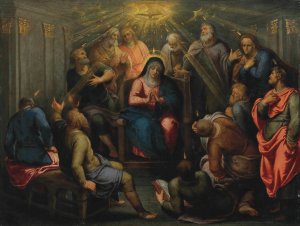 The Pentecost by Otto Van Veen Oil Painting